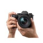 Hands Holding DSLR Camera Photography Isolated