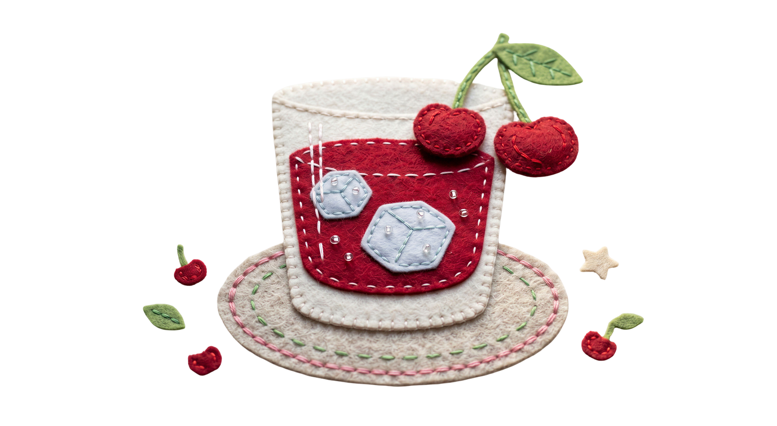 Iced Cherry Berry Drink Glass Jar Transparent Background