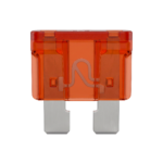 Orange Blade Fuse Automotive Car Part Isolated