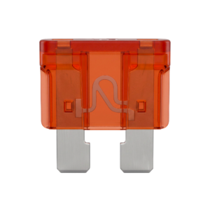 Orange Blade Fuse Automotive Car Part Isolated
