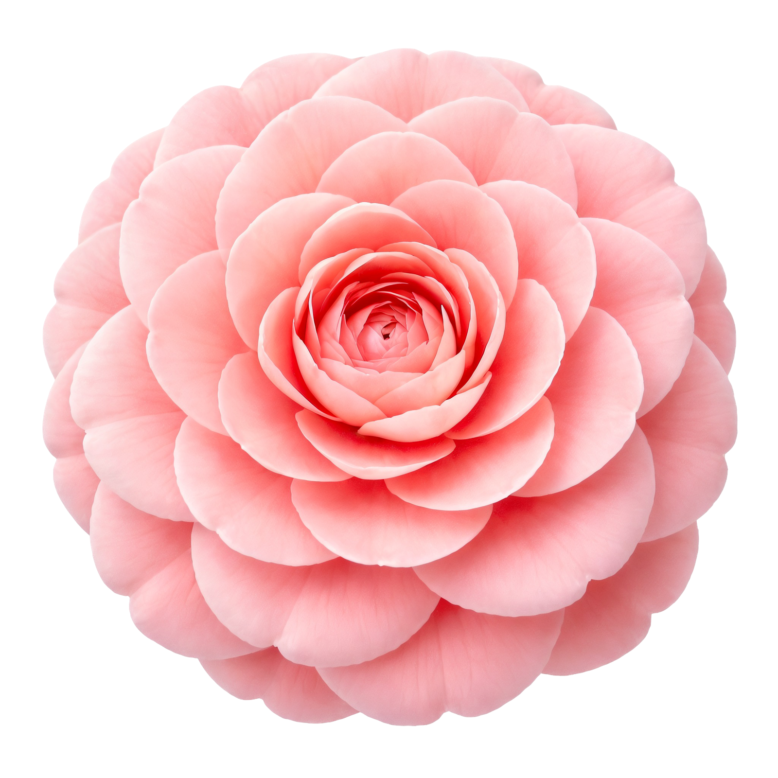 Pink Zinnia Flower Blossom Head Transparent Background