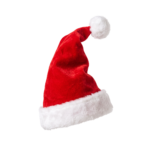 Red Santa Claus Hat Christmas Isolated