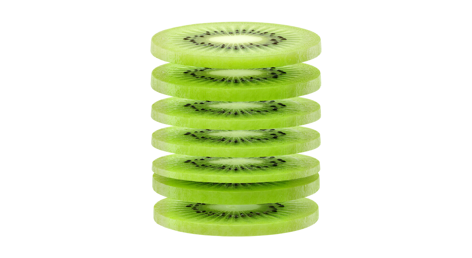 Stack of Round Kiwi Slices