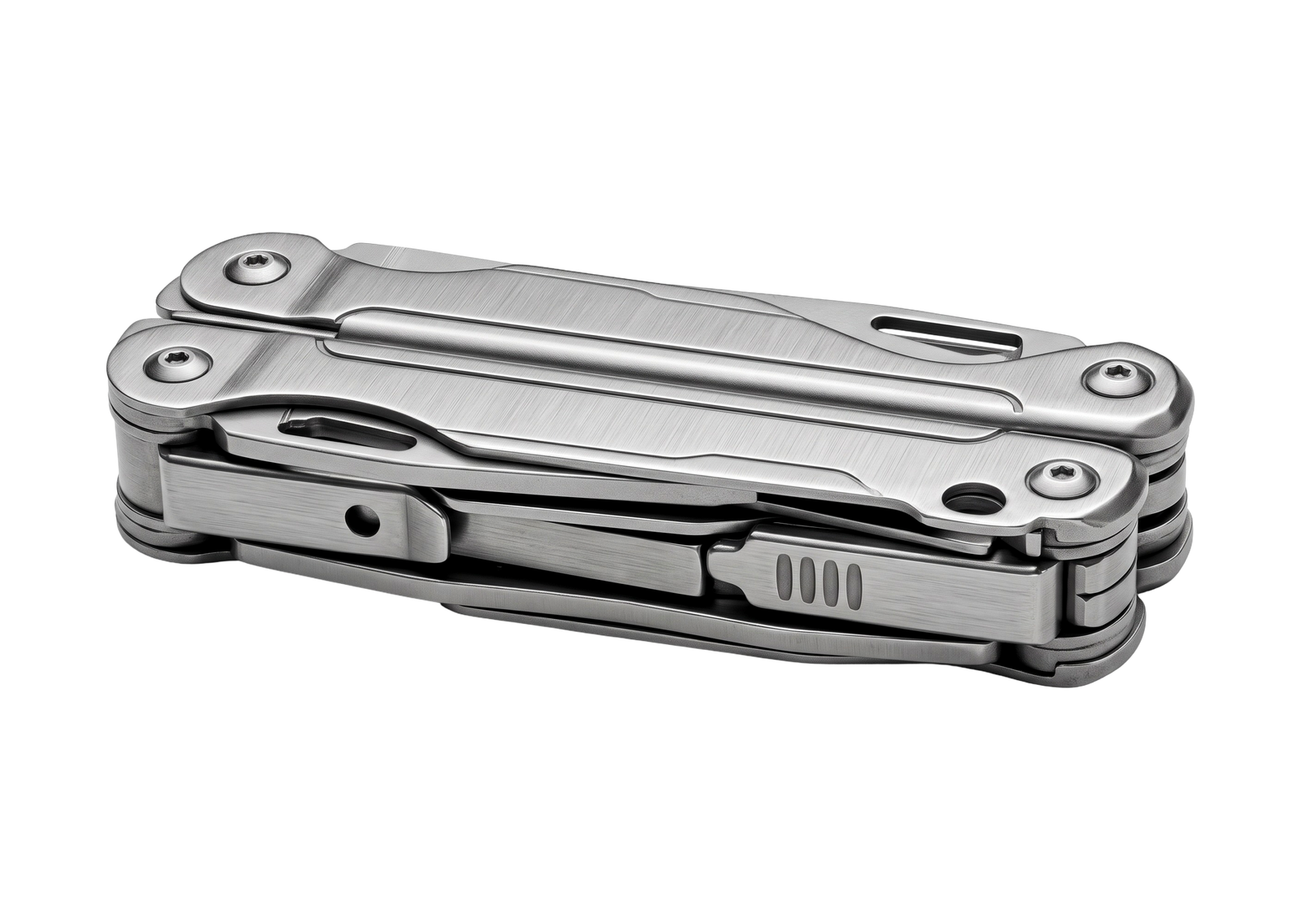 Stainless Steel Multi Tool Pocket Plier Isolated