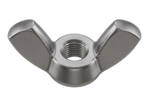 Stainless Steel Wing Nut Hardware Isolated