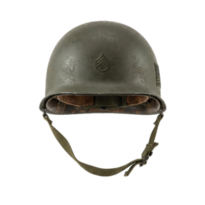 Vintage Military Steel Combat Helmet Isolated