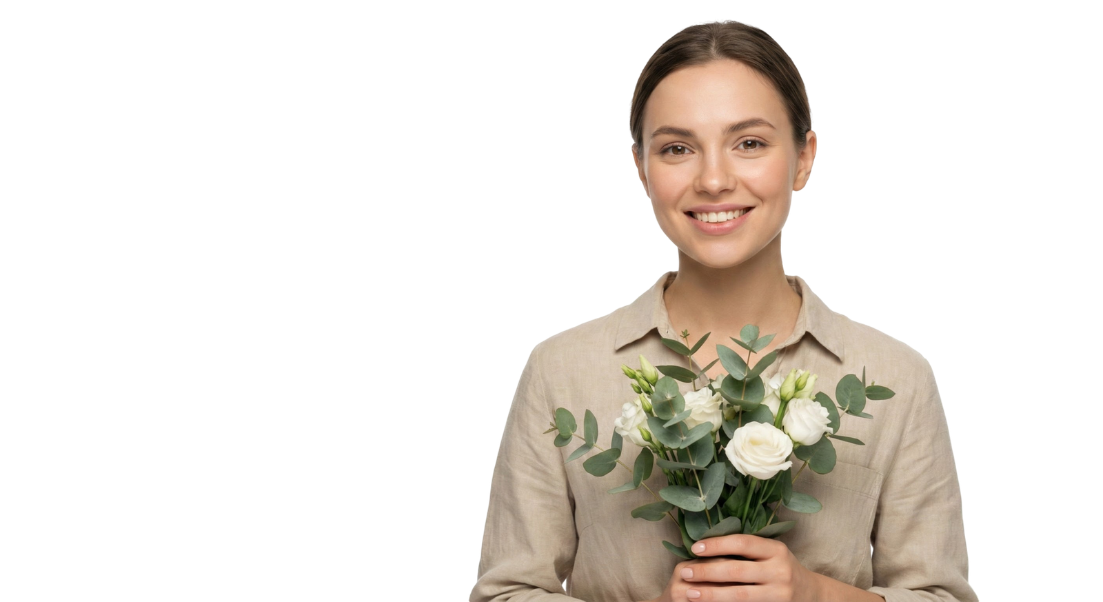 Woman Holding Flower Bouquet Bouquet Transparent Background