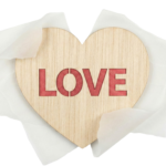 Wooden Love Heart Symbol Paper Envelope Transparent Background