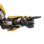 Yellow Robotic Arm Pointing Hand Isolated