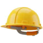 Yellow Safety Construction Helmet Hardhat Transparent Background