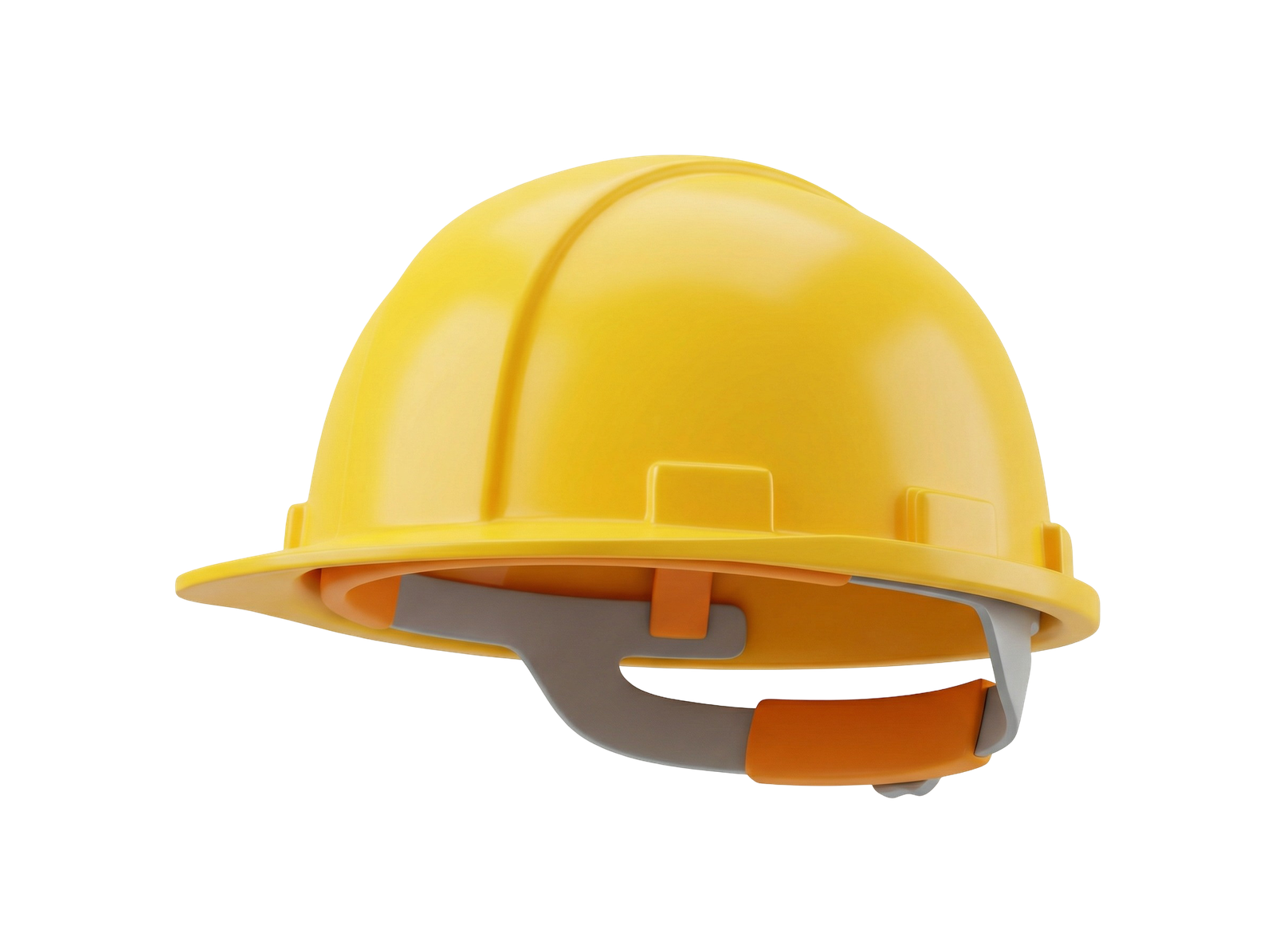 Yellow Safety Construction Helmet Hardhat Transparent Background
