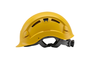 Yellow Safety Hard Hat Helmet Isolated