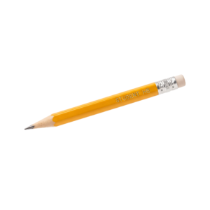 Yellow pencil with eraser
