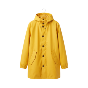 Yellow raincoat or jacket,