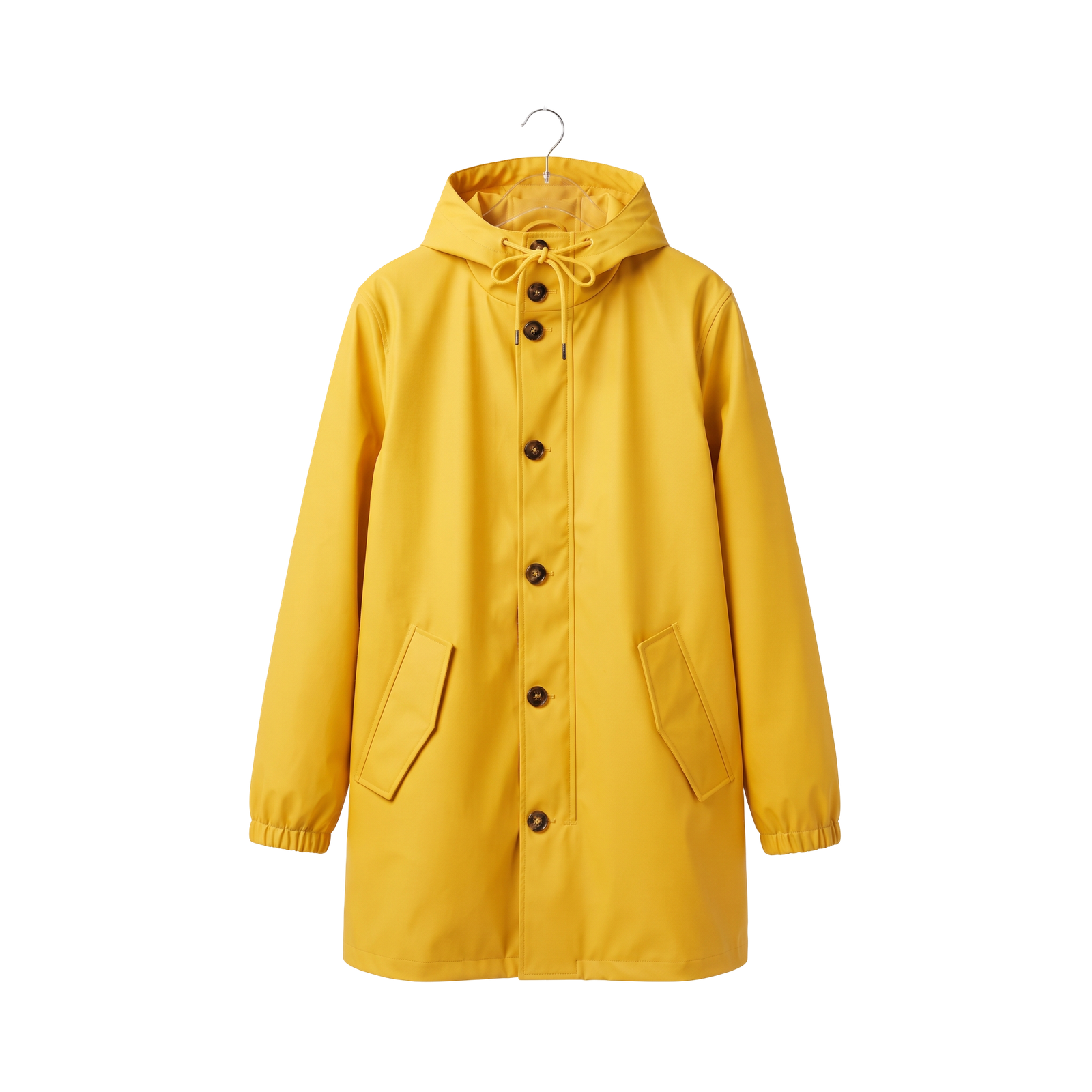 Yellow raincoat or jacket,