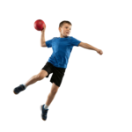 Young Boy Throwing Ball Dodgeball Handball Sport Action