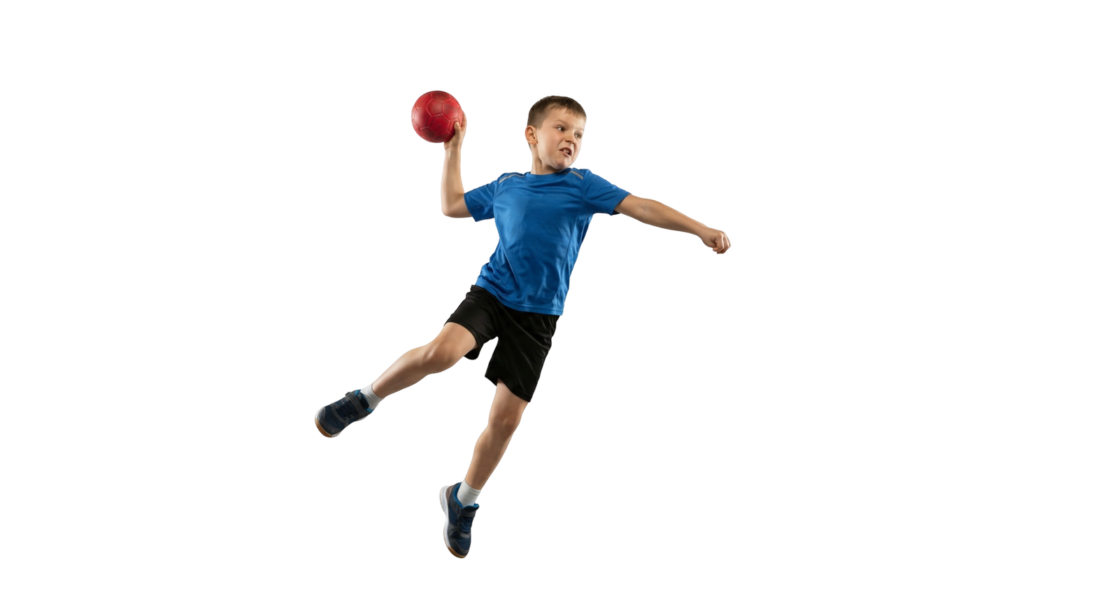 Young Boy Throwing Ball Dodgeball Handball Sport Action